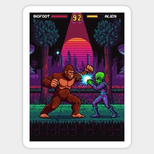 Bigfoot and Alien, Arcade video game Sticker